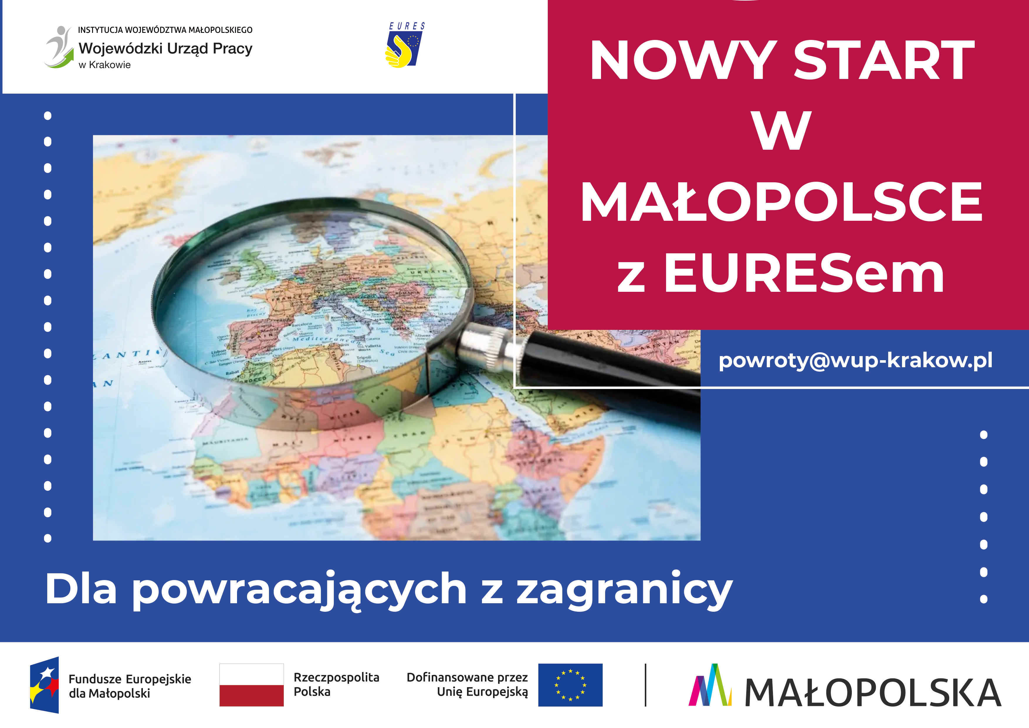 Projekt Nowy start w Małopolsce z EURESem dla osób powracających z zagranicy