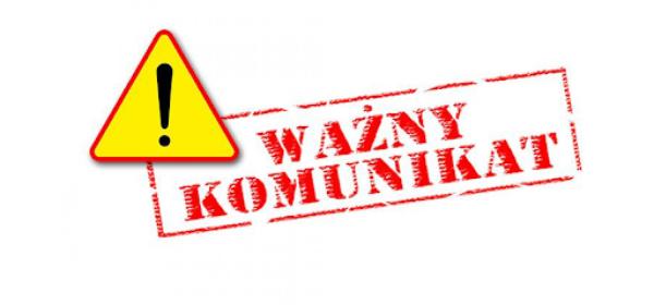 Ważny komunikat !!