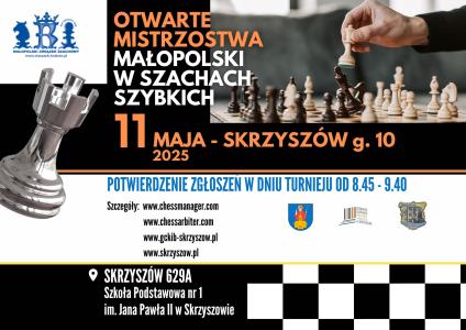 Otwarte Mistrzostwa Małopolski w Szachach Szybkich- informacje