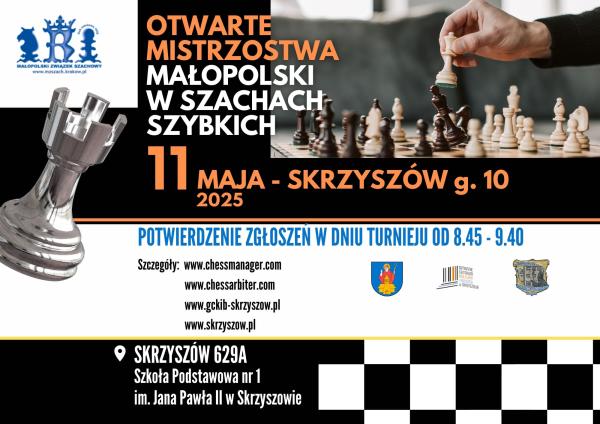Otwarte Mistrzostwa Małopolski w Szachach Szybkich- informacje