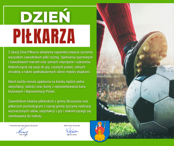 Życzenia z okazji Dnia Piłkarza