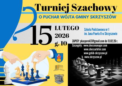 Turniej Szachowy O Puchar Wójta Gminy Skrzyszów - informacje