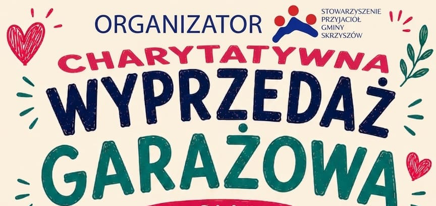 Zapraszamy na Charytatywną Wyprzedaż Garażową dla Aleksandry Ciurej