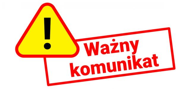 Komunikat dla mieszkańców