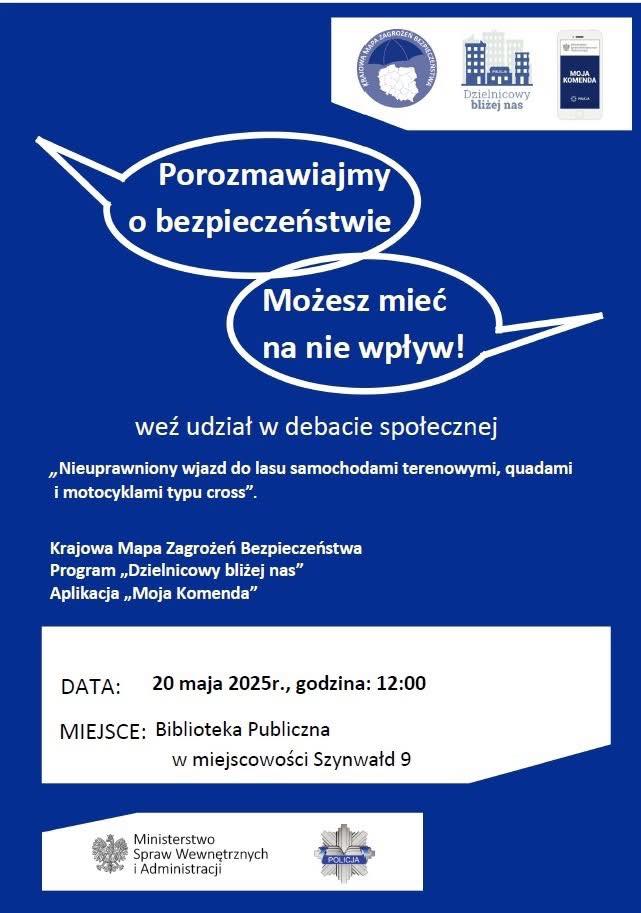 „Porozmawiajmy o bezpieczeństwie – możesz mieć na nie wpływ”. Debata społeczna, na którą zapraszają Policjanci z Komisariatu Tarnów-Centrum