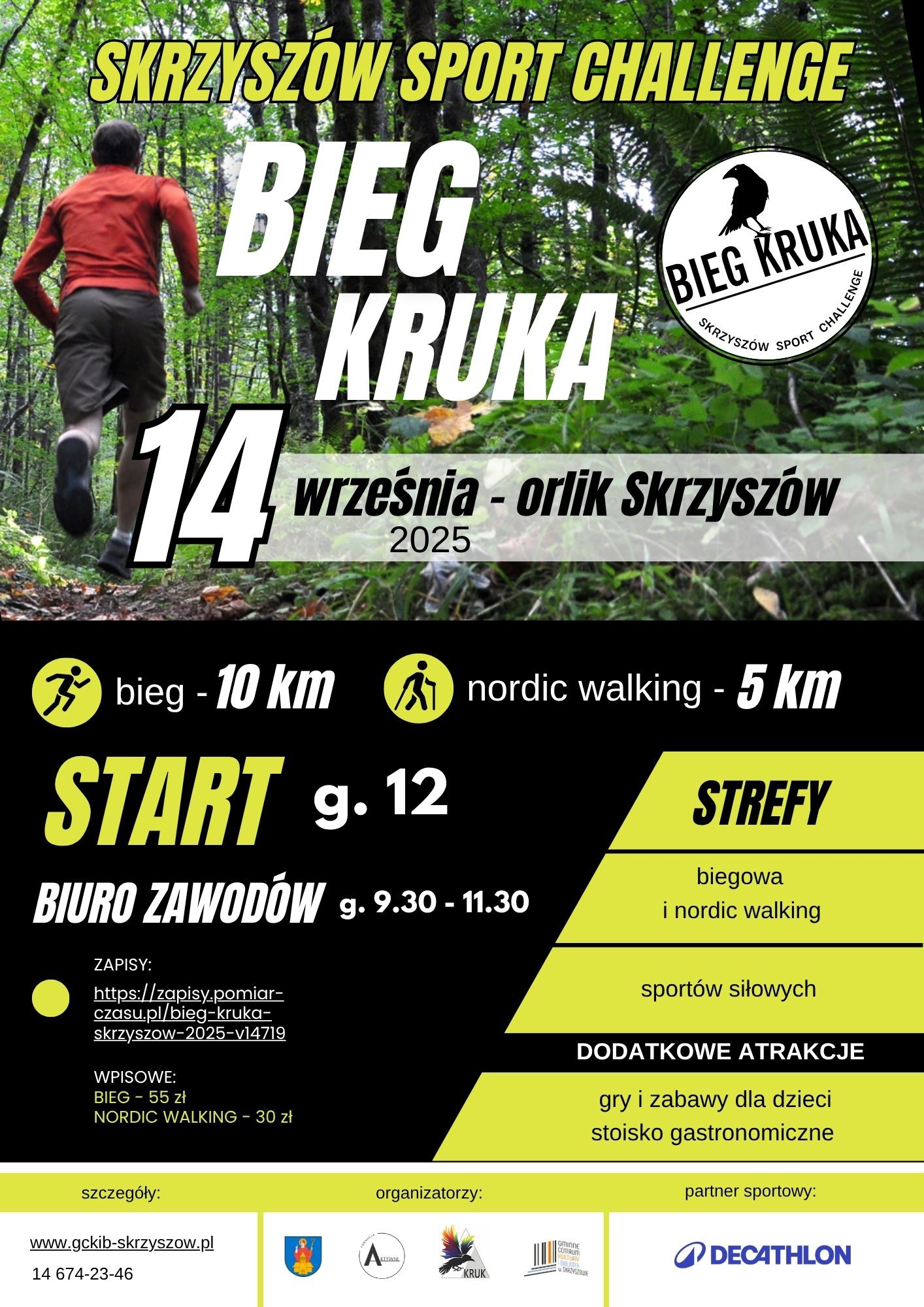 Skrzyszów Sport Challenge. Bieg Kruka