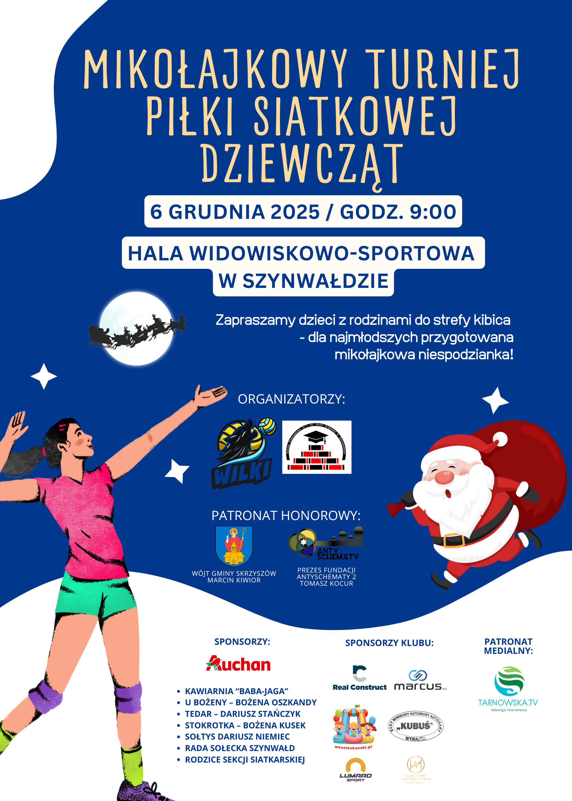 Mikołajkowy Turniej Piłki Siatkowej Dziewcząt