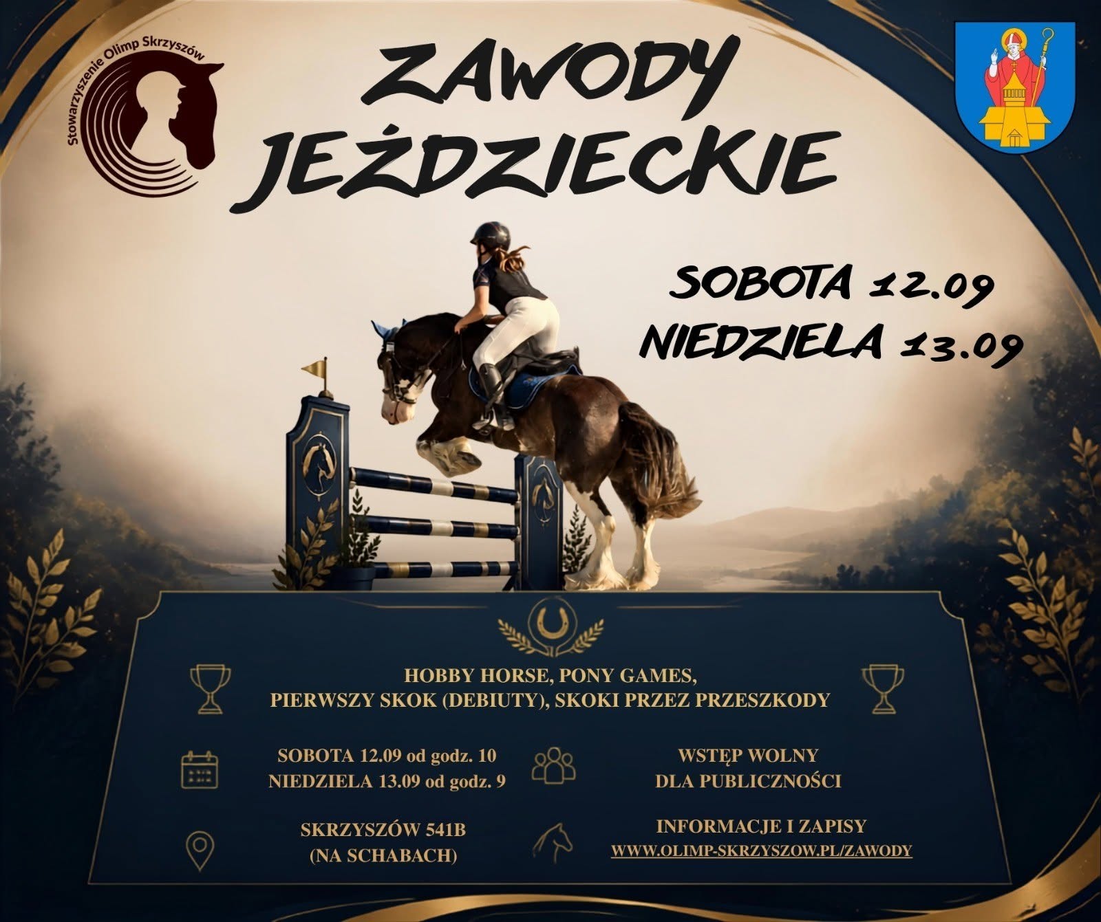 Zawody jeździeckie - Stowarzyszenie Olimp Skrzyszów