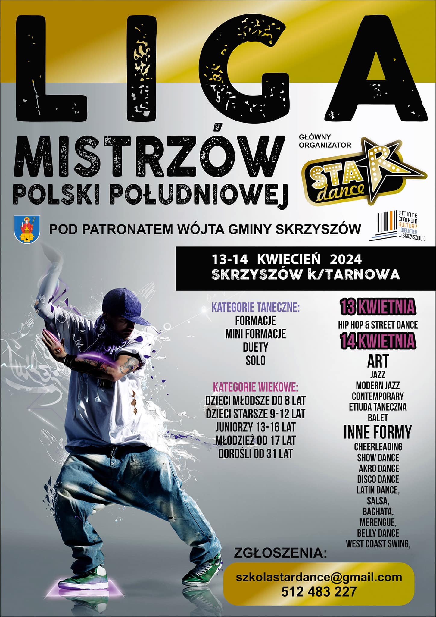 Liga Mistrzów Polski Południowej pod patronatem Wójta Gminy Skrzyszów - dzień I