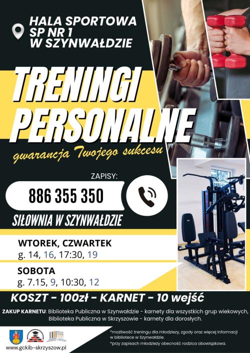 plakat siłownia
