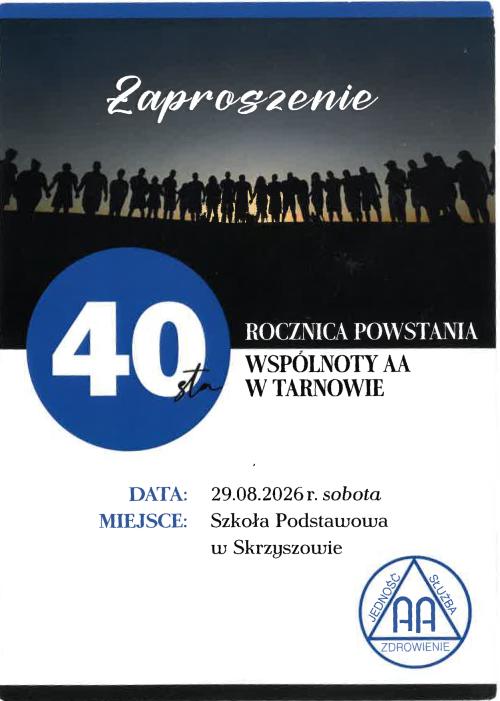 40 rocznica powstania Wspólnoty AA
