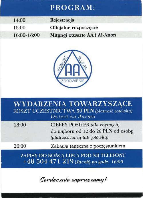 40 rocznica powstania wspólnoty AA - cd.