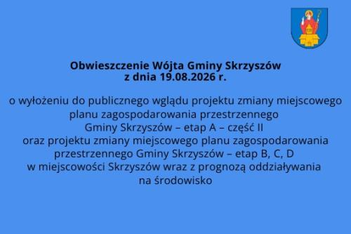 Nowe obwieszczenie
